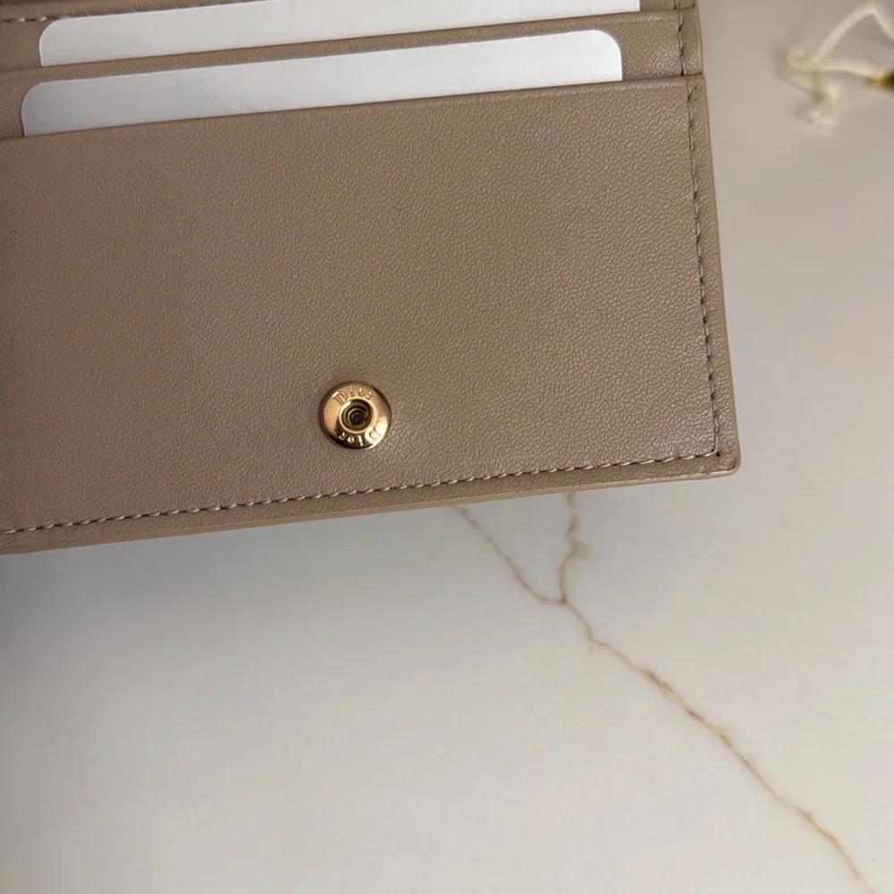 Dior Mini Lady Dior Gardenia Wallet
